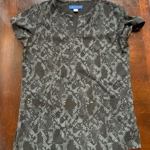 Koi Sapphire scrub top.